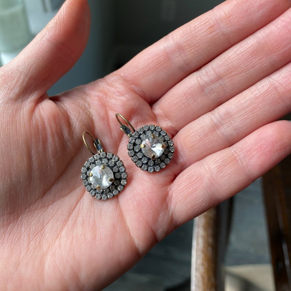 Crystal Vintage Style Drop Earrings